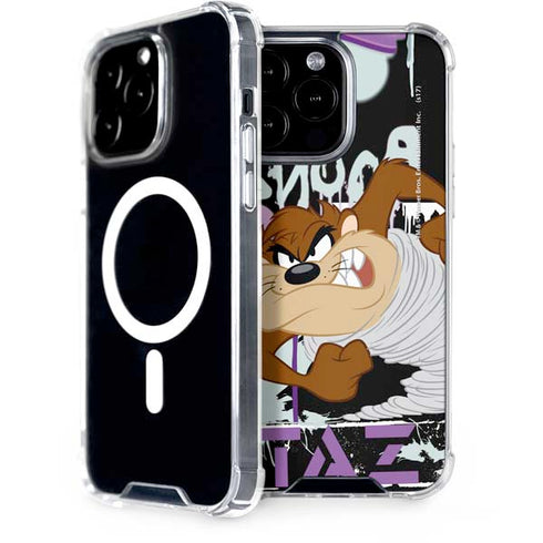Looney Tunes Splatter Paint Tasmanian Devil iPhone Cases
